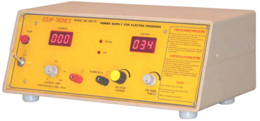 Equiptronics ELECTROPHORESIS POWER SUPPLY