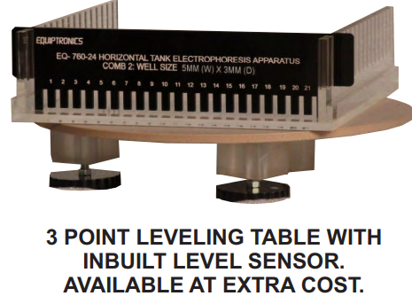 Equiptronics HORIZONTAL GEL ELECTROPHORESIS APPARATUS