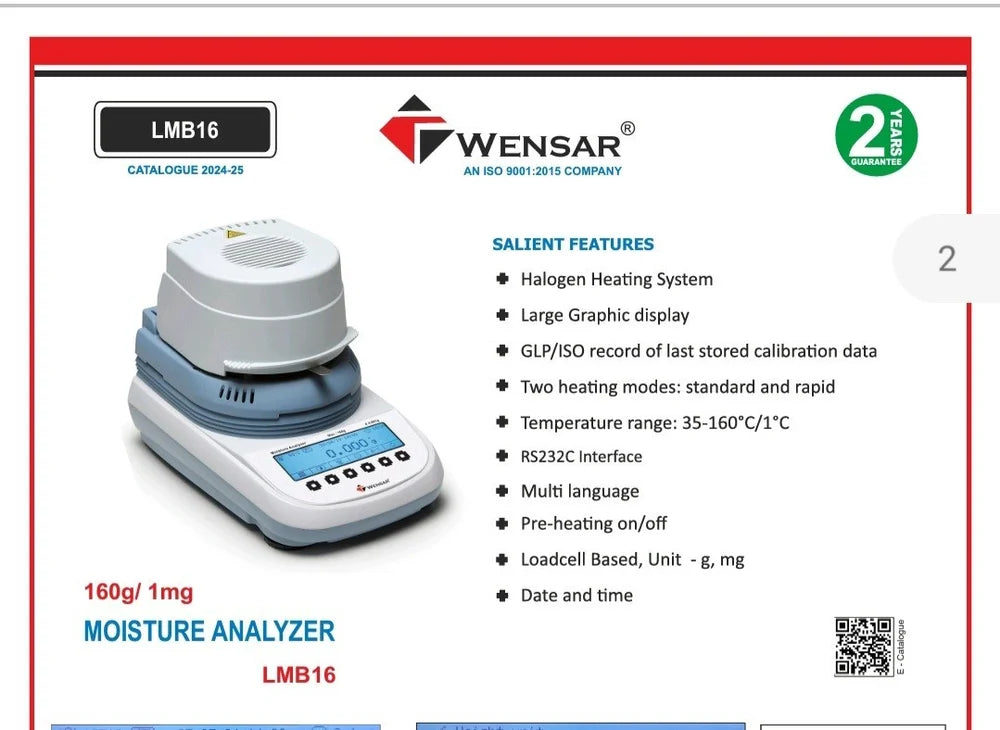 Wensar Moisture Analyzer